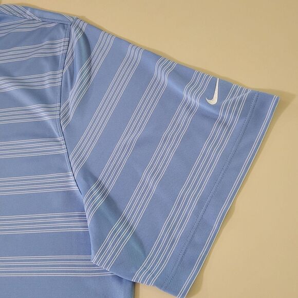 Nike Men's Blue Stripe Golf Sport Dri-FIT® Polo - Picture 8 of 13